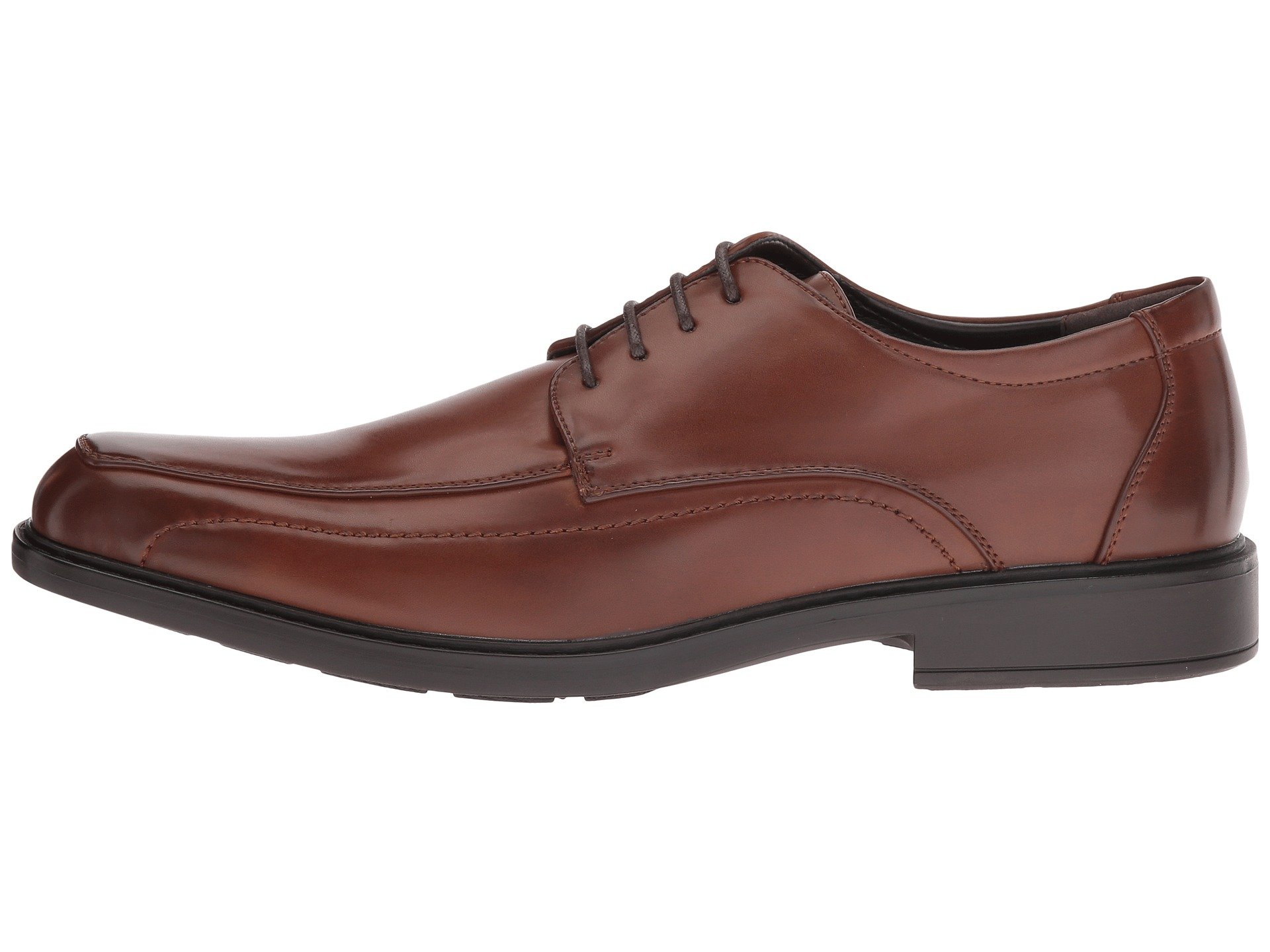 Kenneth Cole Unlisted Secret Mission Cognac Lace Up Wear to Work Dress Shoe