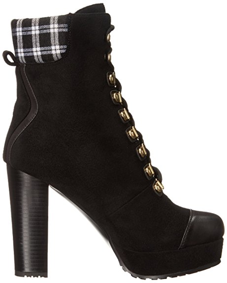 WETKISS Woman Winter Boots Ankle Boot Female Crystal Lace up Female Booties Platform Chunky 