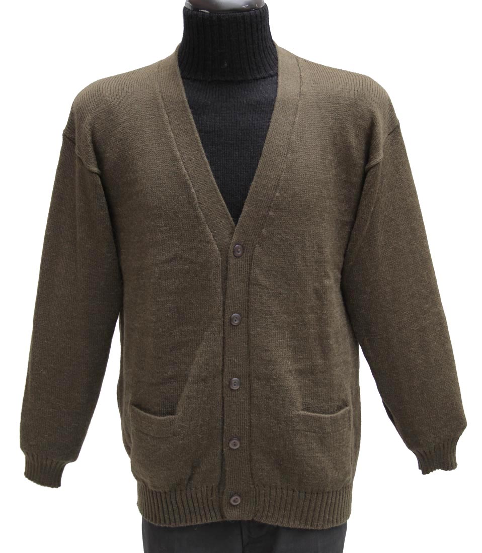 Mens Alpaca Wool Golf Cardigan Sweater VNeck Button Down Coat eBay