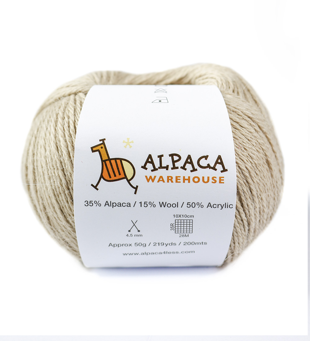 Blend Alpaca Yarn Wool Set of 3 Skeins Fingering Weight