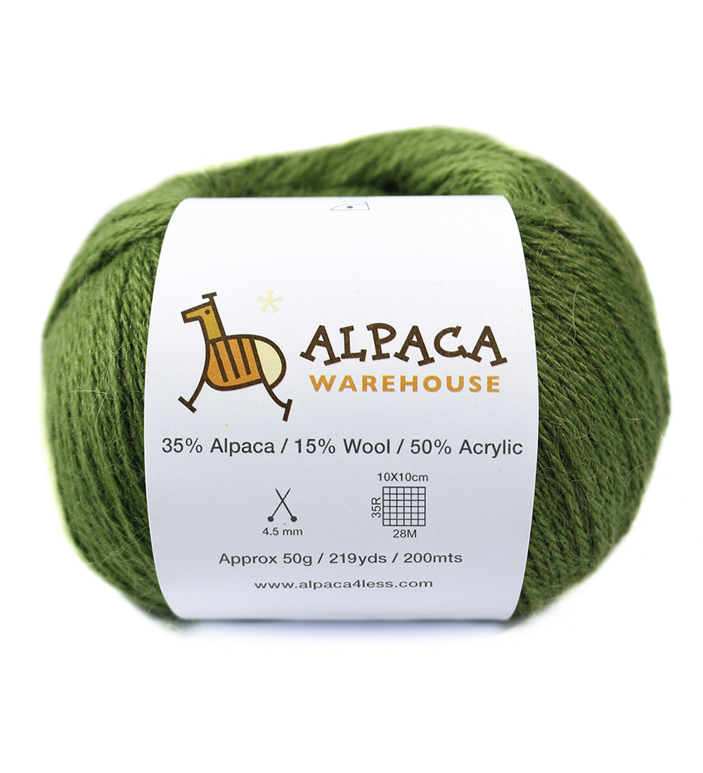 Blend Alpaca Yarn Wool Set of 3 Skeins Fingering Weight