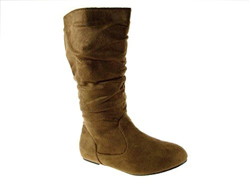 New Little Girls Bella-9 Slouchy Zipped Tall Winter Fashion Boots
