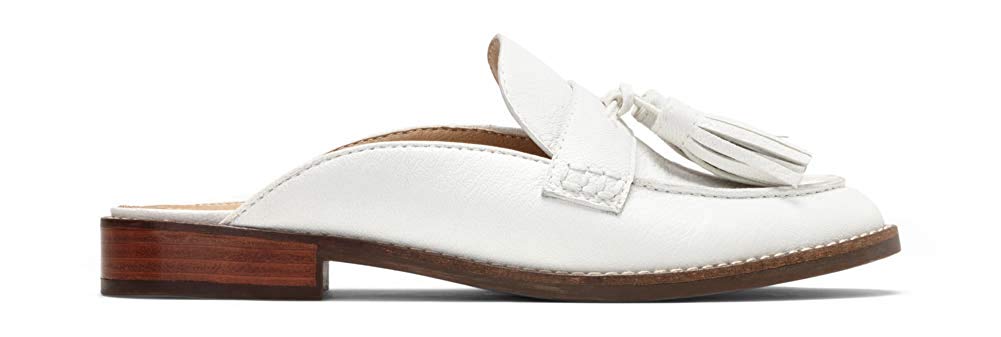 Vionic Women/'s Reagan Leather Slip-On Orthopedic Mules White