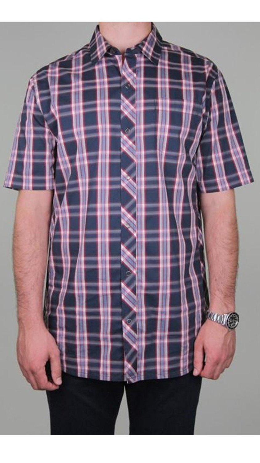 Travis Mathew Men's Peluso Button Front Plaid Shirt - Picture 2 of 5