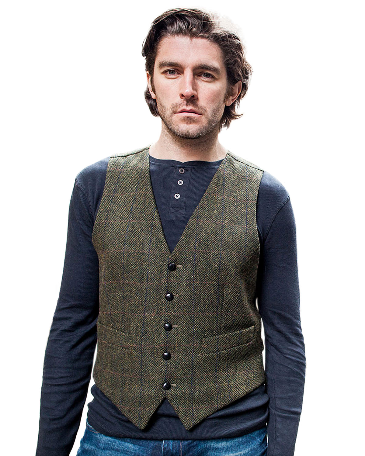 Mucros Weavers Men's Full Back Wool Tweed Vest eBay