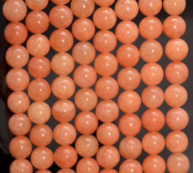 Orange Peach Calcite Gemstone Grd Aaa Round 6mm 8mm 10mm 12mm Loose Beads A259