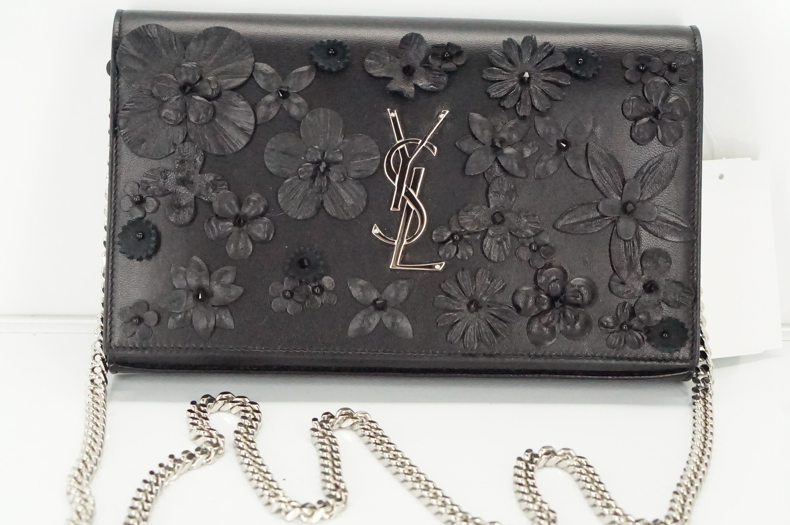 Ysl Purse Black Logo Literacy Basics