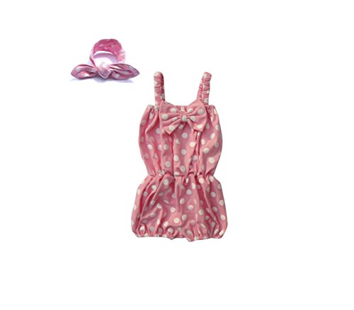 Newborn Infant Kid Baby Girl Romper Bodysuit Jumpsuit Clothes Outfits Polka Dot