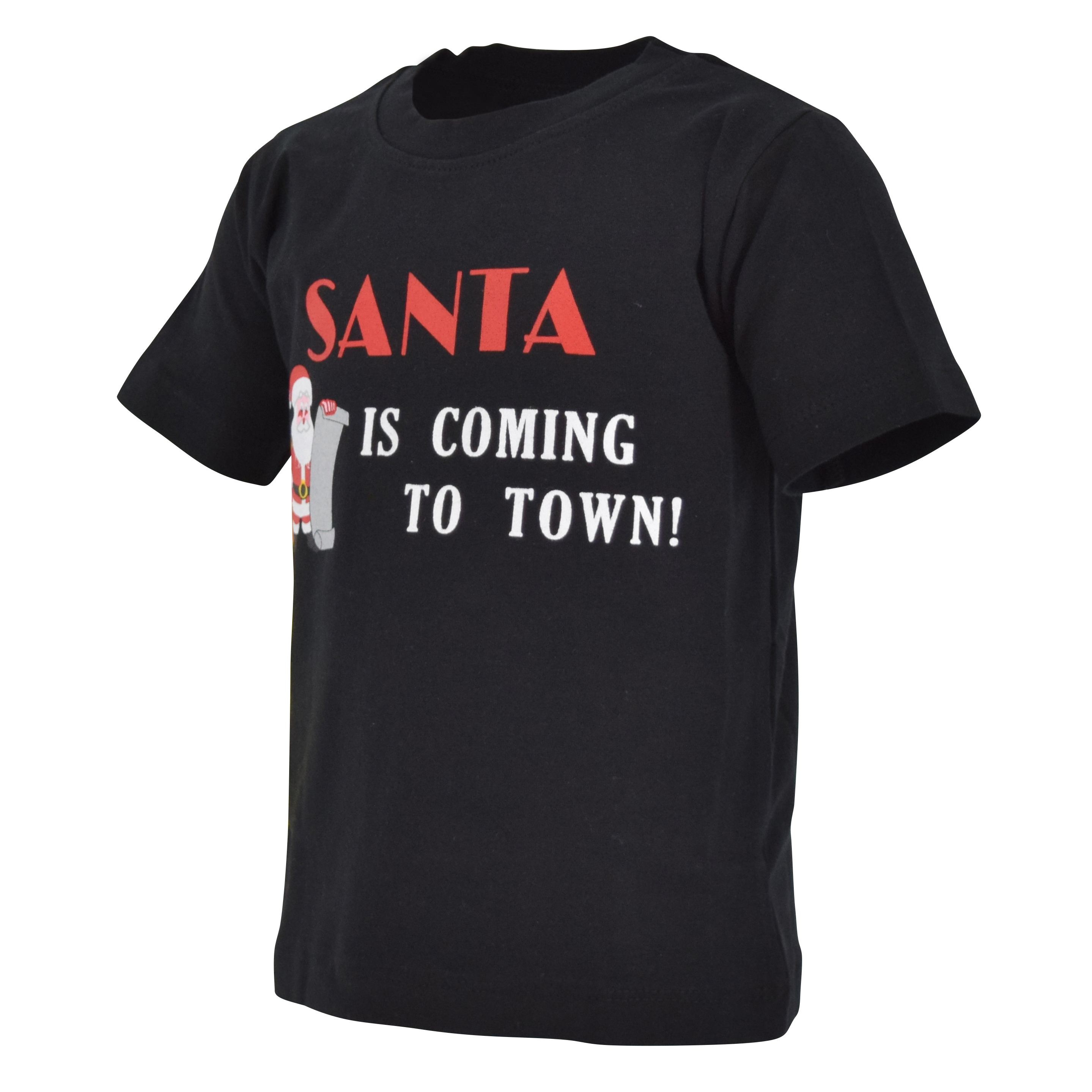 Boys Santa is Coming to Town Christmas Shirt Boutique Toddler Kids Clothes