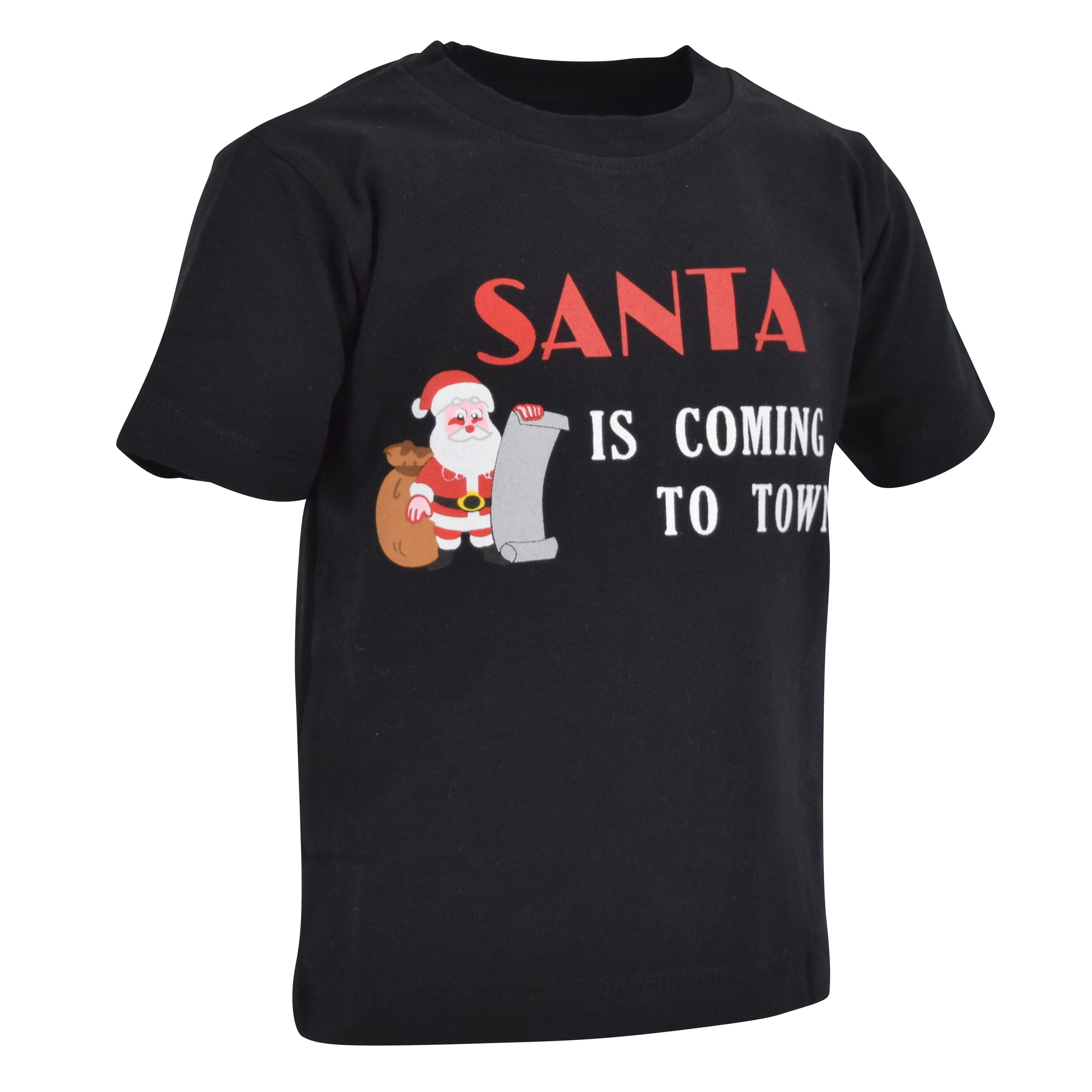 Boys Santa is Coming to Town Christmas Shirt Boutique Toddler Kids Clothes