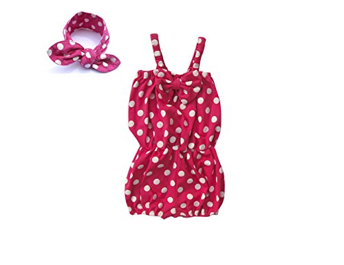 Newborn Infant Kid Baby Girl Romper Bodysuit Jumpsuit Clothes Outfits Polka Dot