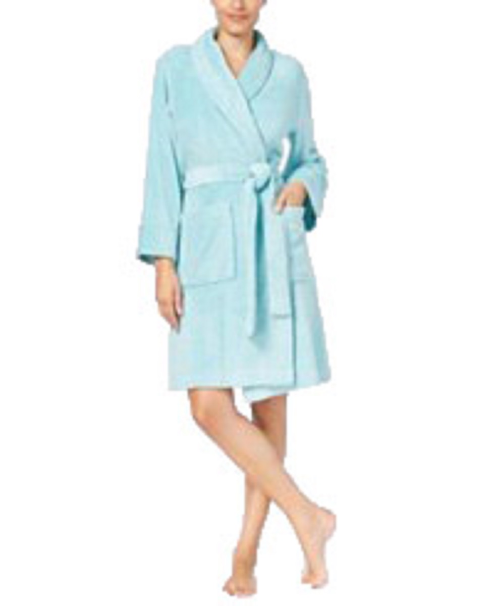 Charter Club Womens Short Heather Wrap Bath Robe