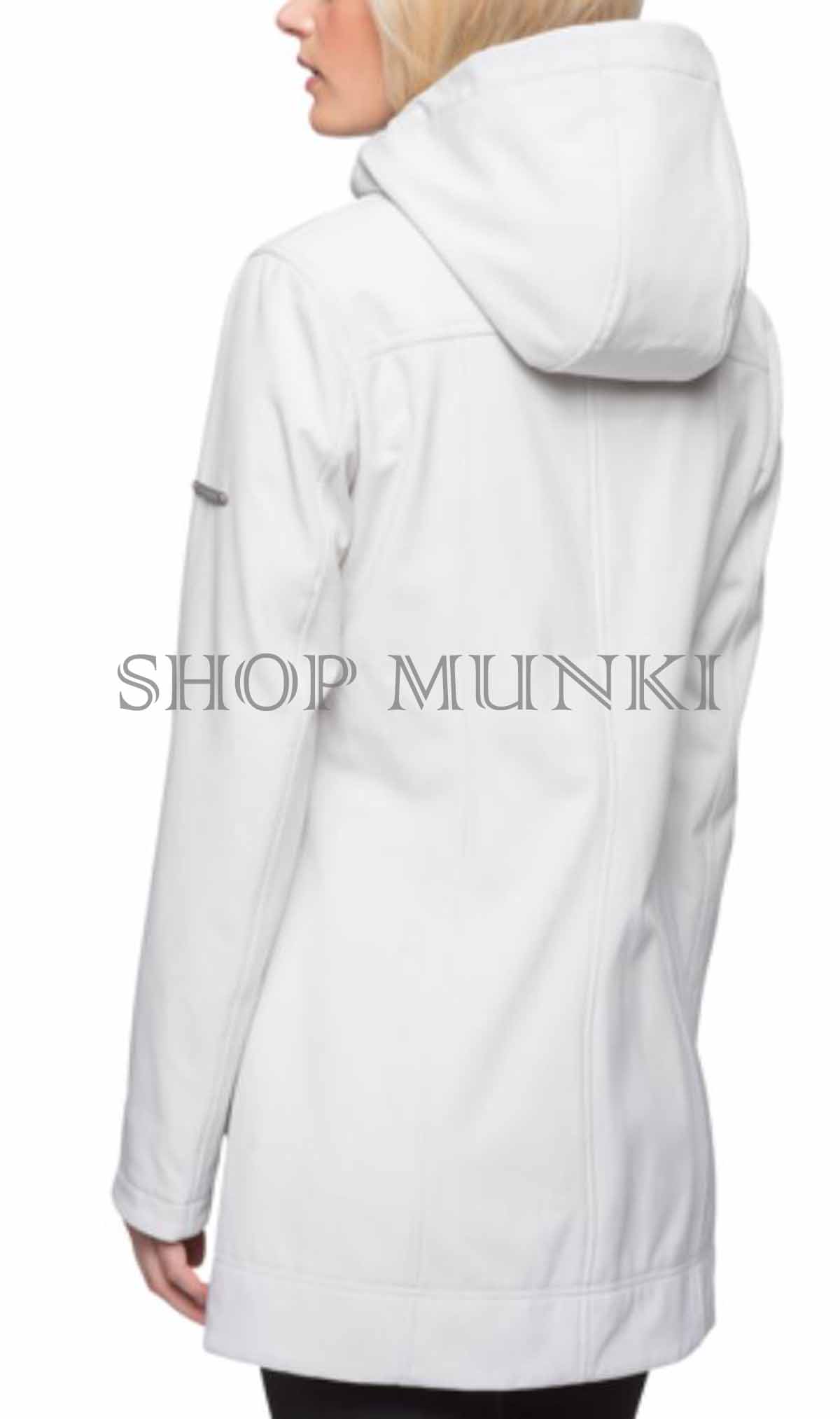 Andrew Marc Women/'s Long Softshell Hooded Jacket