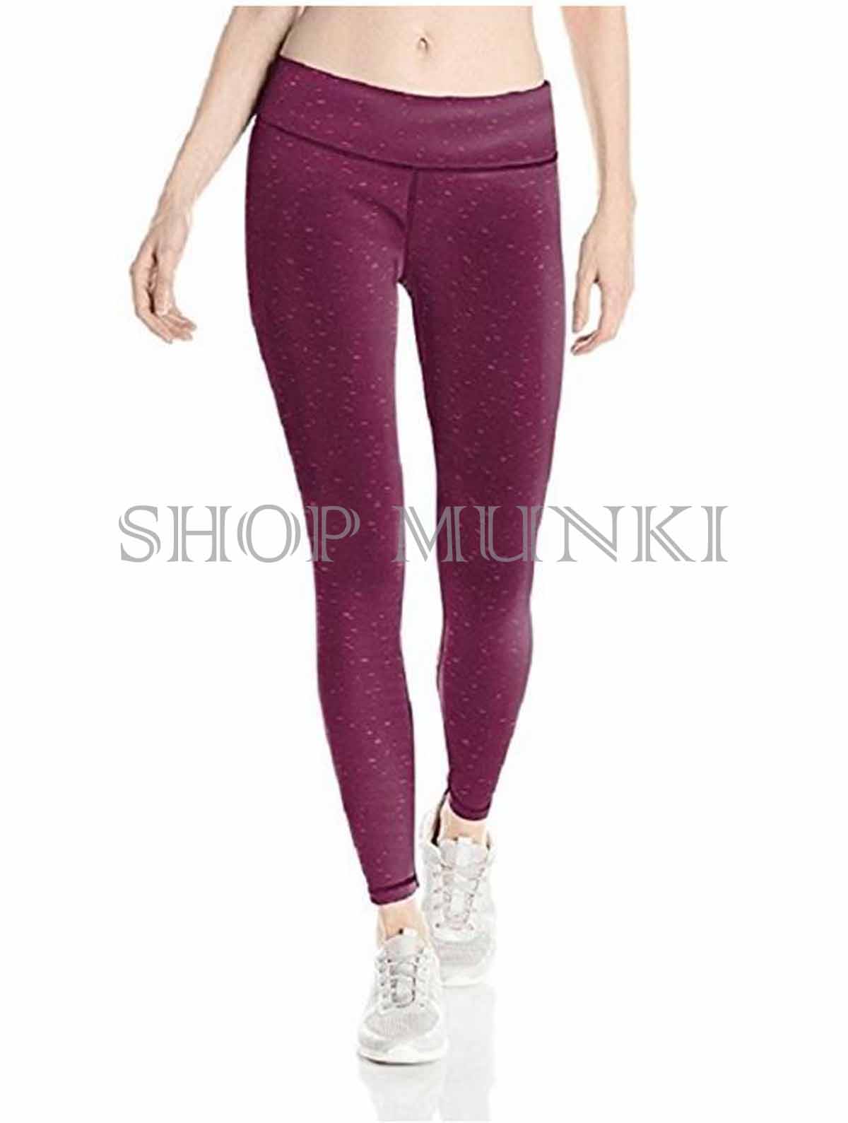 Danskin Womens Supplex CoolMax Active Stretch Printed Ankle Legging