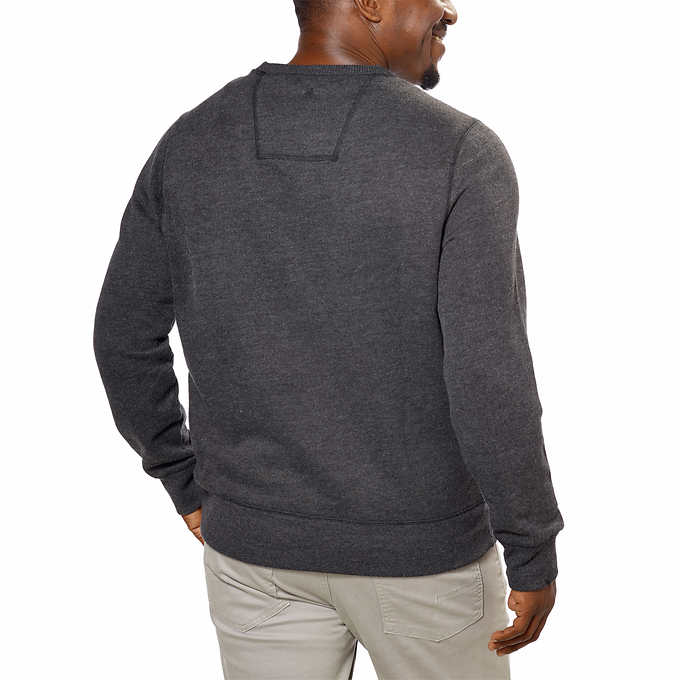 gh bass men's pullover crew sweatshirt