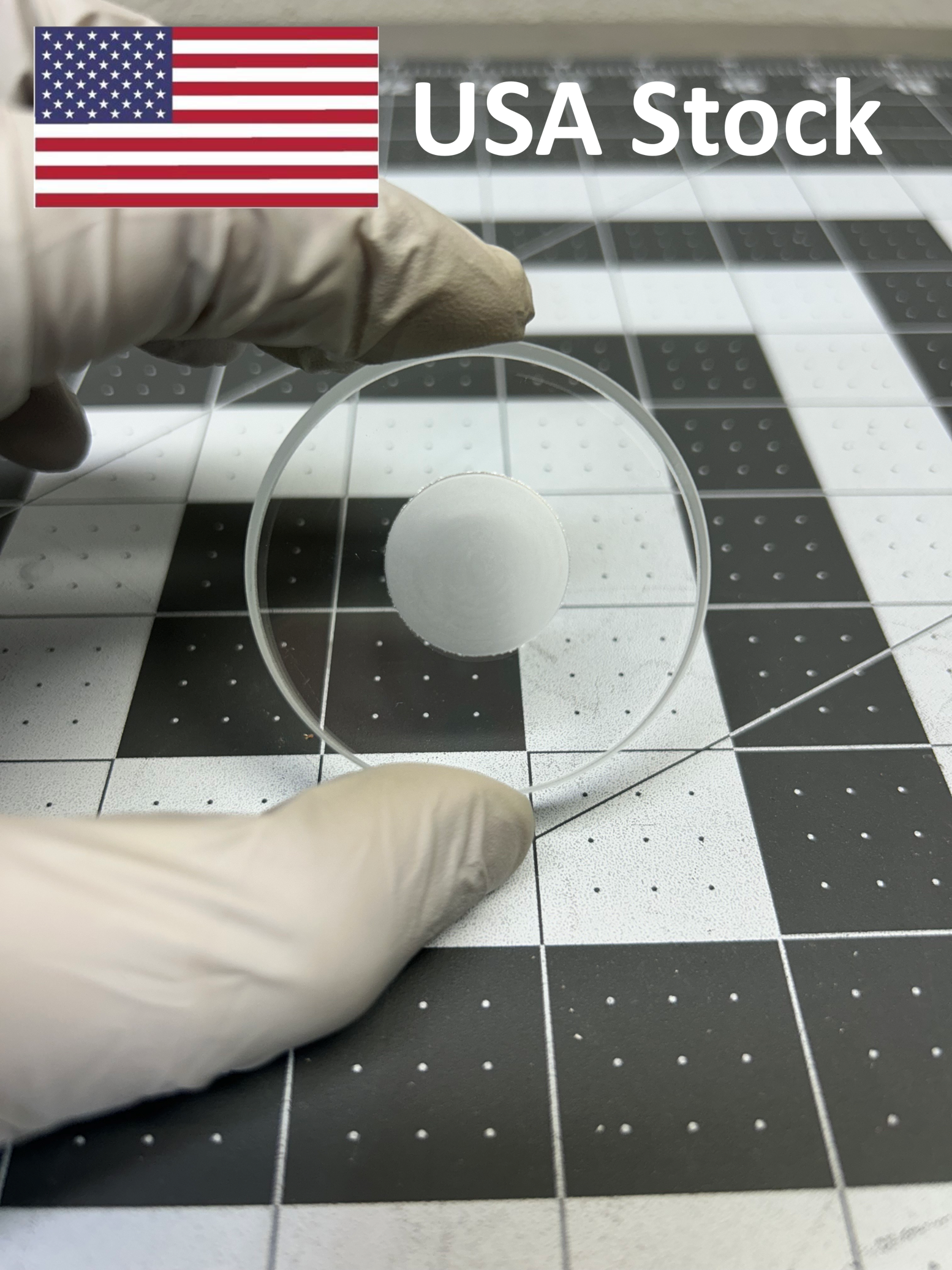 Powder XRD Slide Sample Holder for Bruker Rigaku Optical Glass Round Square