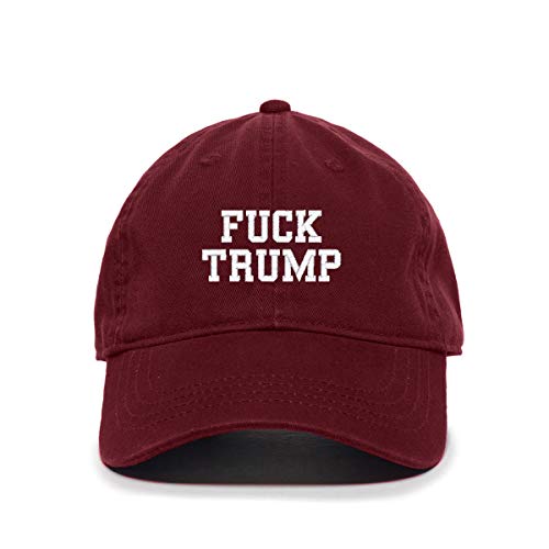 F*ck Trump MAGA Baseball Cap bestickt Baumwolle verstellbar Papa Mütze - Bild 12 von 19