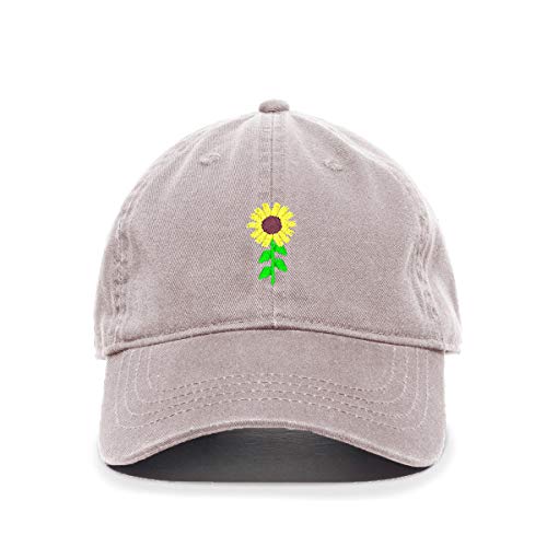 Gorra de béisbol de girasol bordado de algodón ajustable sombrero de papá - Imagen 9 de 19
