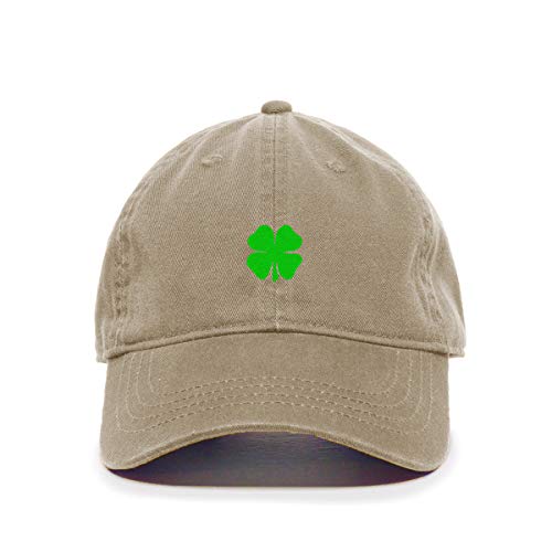 4 Leaf Clover Shamrock Baseball Cap Embroidered Cotton Adjustable Dad Hat - Picture 8 of 19