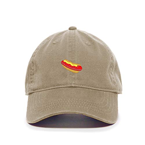 Hotdog Sandwich Baseballkappe bestickt Baumwolle verstellbar Papa Mütze - Bild 8 von 19