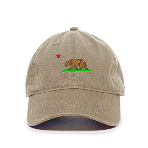 California Bear Baseball Cap bestickt Baumwolle verstellbar Papa Mütze - Bild 9 von 19