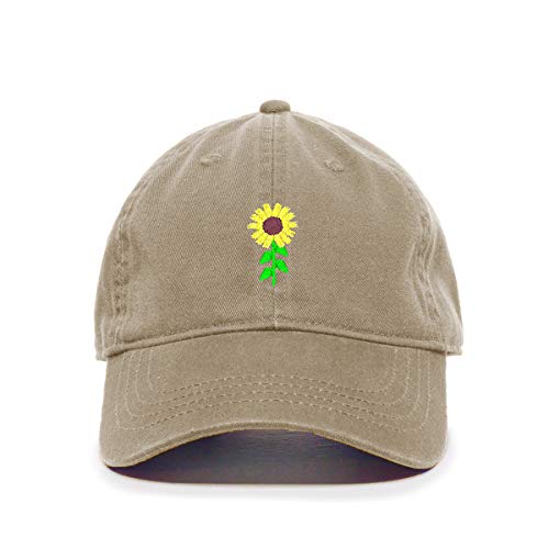 Gorra de béisbol de girasol bordado de algodón ajustable sombrero de papá - Imagen 10 de 19