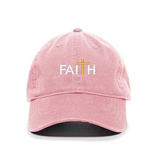 Faith with Cross Christianity Baseball Cap Embroidered Cotton Adjustable Dad Hat - Picture 10 of 19