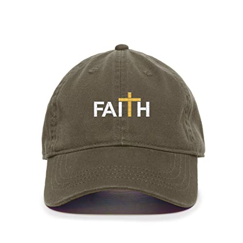 Faith with Cross Christianity Baseball Cap Embroidered Cotton Adjustable Dad Hat - Picture 12 of 19