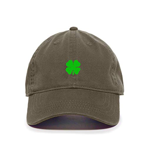 4 Leaf Clover Shamrock Baseball Cap Embroidered Cotton Adjustable Dad Hat - Picture 13 of 19