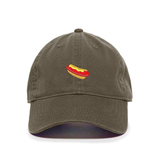 Hotdog Sandwich Baseballkappe bestickt Baumwolle verstellbar Papa Mütze - Bild 13 von 19