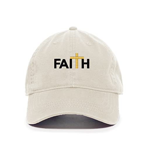 Faith with Cross Christianity Baseball Cap Embroidered Cotton Adjustable Dad Hat - Picture 14 of 19