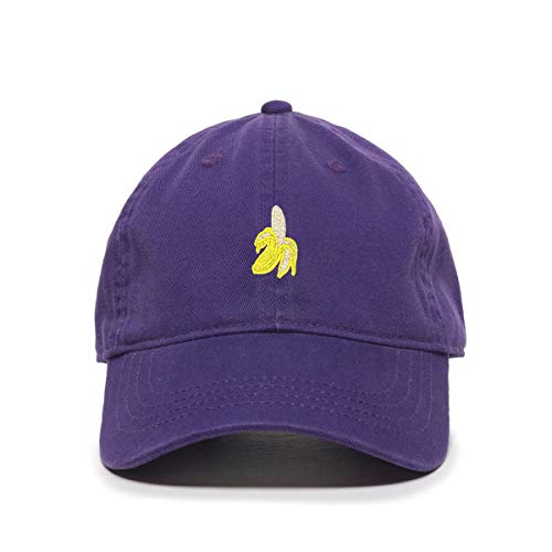 Peeled Banana Baseball Cap Embroidered Cotton Adjustable Dad Hat - Picture 16 of 19