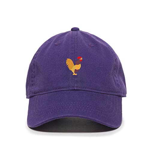 Rooster Baseball Cap Embroidered Cotton Adjustable Dad Hat - Picture 15 of 19