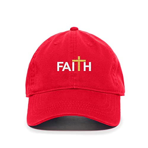 Faith with Cross Christianity Baseball Cap Embroidered Cotton Adjustable Dad Hat - Picture 16 of 19