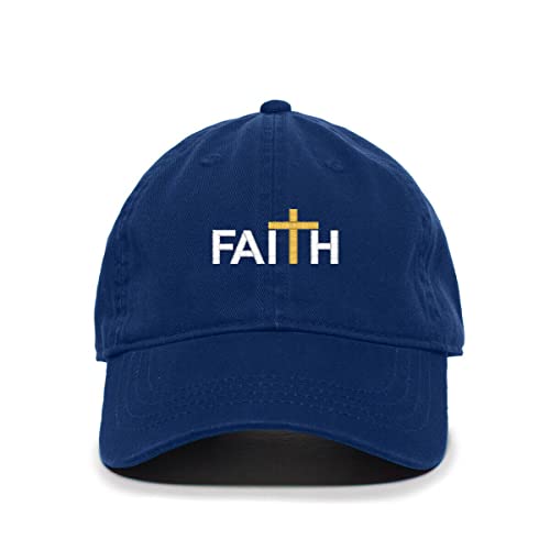 Faith with Cross Christianity Baseball Cap Embroidered Cotton Adjustable Dad Hat - Picture 17 of 19