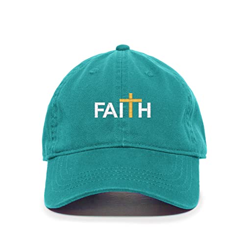 Faith with Cross Christianity Baseball Cap Embroidered Cotton Adjustable Dad Hat - Picture 18 of 19