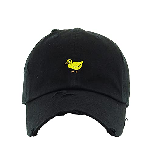 Duck Vintage Baseball Cap Embroidered Cotton Adjustable Distressed