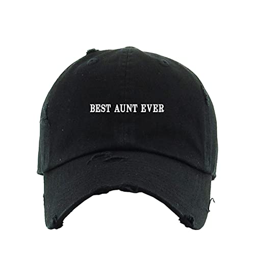 Best Aunt Ever Vintage Baseball Cap Embroidered Adjustable Distressed Dad Hat - Picture 2 of 15