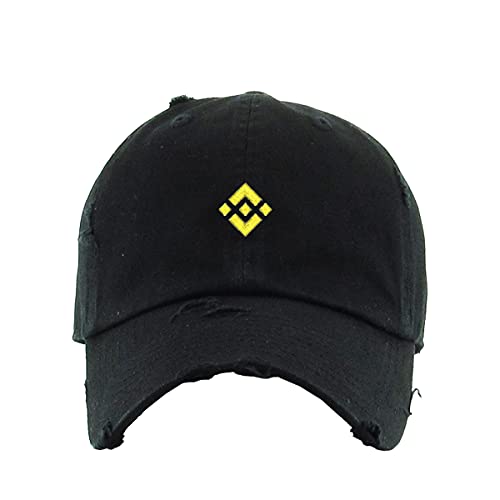 Binance Vintage Baseball Cap bestickt Baumwolle verstellbar abgenutzt Papa Mütze - Bild 2 von 15