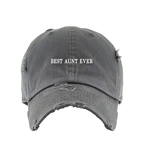 Best Aunt Ever Vintage Baseball Cap Embroidered Adjustable Distressed Dad Hat - Picture 5 of 15