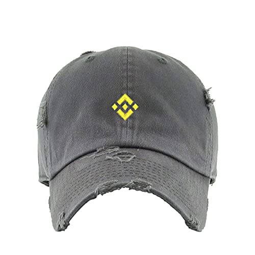 Binance Vintage Baseball Cap bestickt Baumwolle verstellbar abgenutzt Papa Mütze - Bild 10 von 15