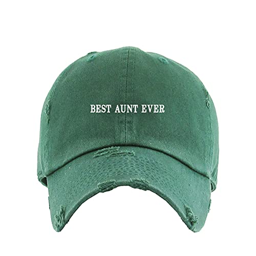 Best Aunt Ever Vintage Baseball Cap Embroidered Adjustable Distressed Dad Hat - Picture 7 of 15