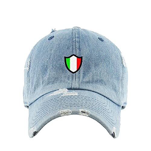 Italy Italian Flag Vintage Baseball Cap Embroidered Distressed Dad Hat - Picture 13 of 15