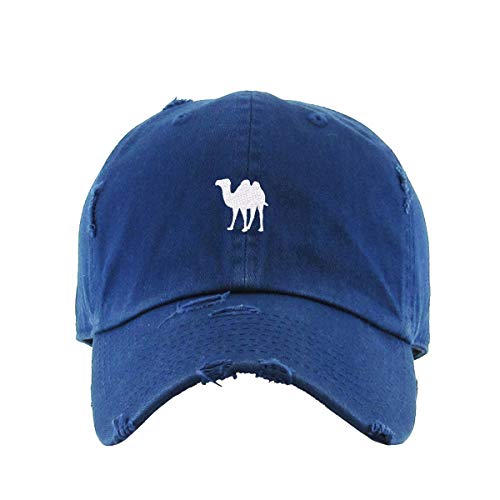 Camel Vintage Baseball Cap Embroidered Cotton Adjustable Distressed Dad Hat - Picture 11 of 15