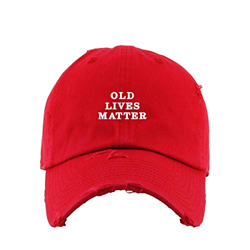 Old Lives Matter Vintage Baseball Cap Embroidered Adjustable Distressed Dad Hat - Picture 13 of 15