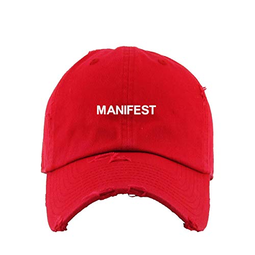 Manifest Vintage Baseball Cap Embroidered Cotton Adjustable Distressed Dad Hat - Picture 13 of 15