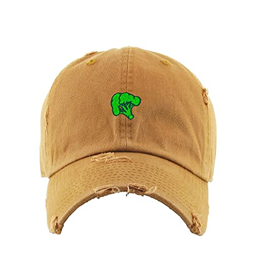 Broccoli Vintage Baseball Cap Embroidered Cotton Adjustable Distressed Dad Hat - Picture 14 of 15