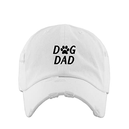 Dog Trainer Distressed Dad Hat - Embroidered Cotton Adjustable Baseball Cap, Dark Grey, Unisex - View #6