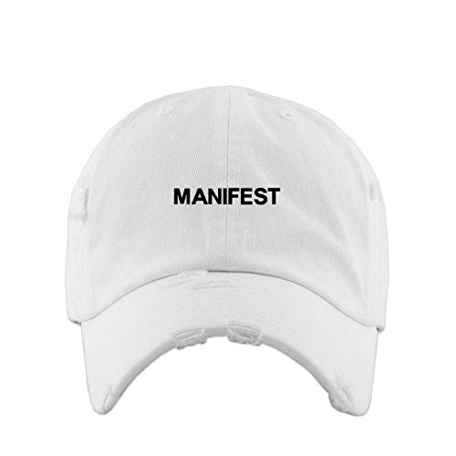 Manifest Vintage Baseball Cap Embroidered Cotton Adjustable Distressed Dad Hat - Picture 15 of 15