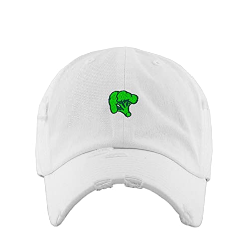 Broccoli Vintage Baseball Cap Embroidered Cotton Adjustable Distressed Dad Hat - Picture 15 of 15